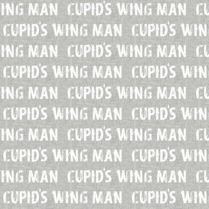 Cupid's Wing Man // Gray Linen