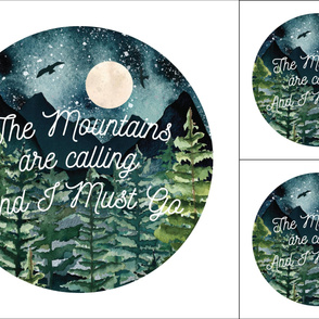 1 blanket + 2 loveys: round // midnight sky // the mountains are calling and i must go