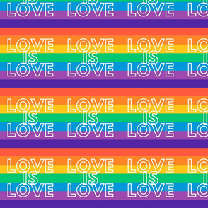 Pride Rainbow Love is LOVE (largest)