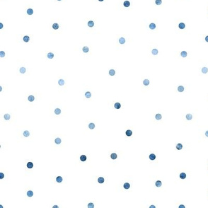 Abstract watercolor blue dots