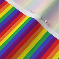 Rainbow Pride stripes 1/4 inch