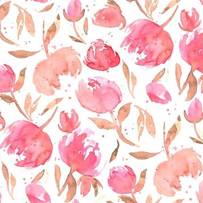 Bloom Bloom Pow Pink|Flowers Dots|Renee Davis