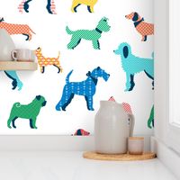 Patterned Dogs - vibrant BIG