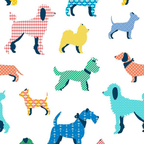 Patterned Dogs - vibrant BIG