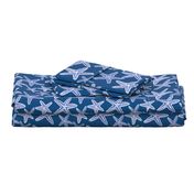 starfish navy blue beach fabric