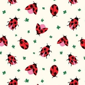 Ladybug Allover with Clover Cream