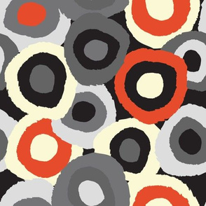 Target Dots Grey and Red