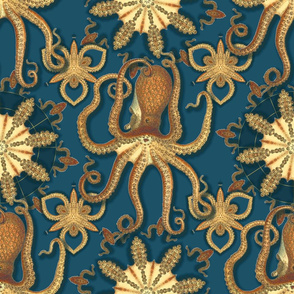 Vintage Octopus Large Scale