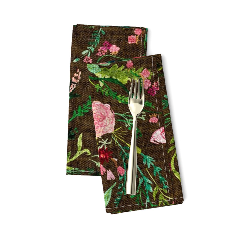 Spring Fable Floral  (olive) JUMBO