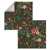 Spring Fable Floral  (olive) JUMBO
