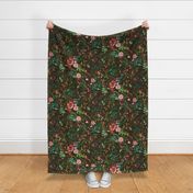 Spring Fable Floral  (olive) JUMBO