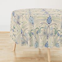 Art Nouveau Inspired Floral Cream - large scale