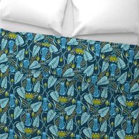 Bright Patchwork Kittens Forest Cotton Sateen Duvet Cover Bedding by Spoonflower Patchwork Cats by kostolom3000 Cobalt Cats Duvet Cover