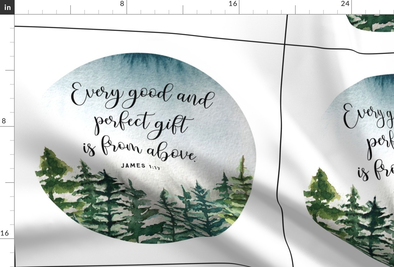 6 loveys: round // every good and perfect gift is from above // john 1:17 