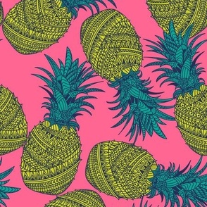Pineapple Wrap - Hot Pink