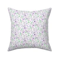 Light Floral in Purple and Green - small repeat