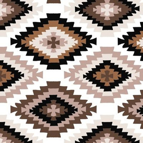 kilim print - boho, turkish rug, turkish print, kilim, baby bedding, interior design fabric, home dec fabric - brown