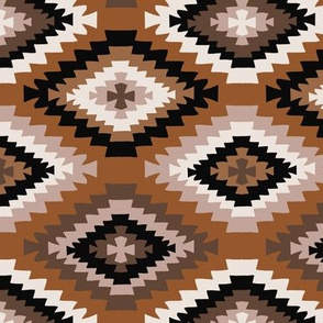 kilim print - boho, turkish rug, turkish print, kilim, baby bedding, interior design fabric, home dec fabric - mocha