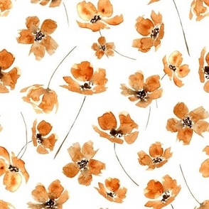 Orange Spice Florals