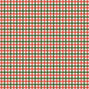 Gingham - Red and Green Retro Christmas, Small