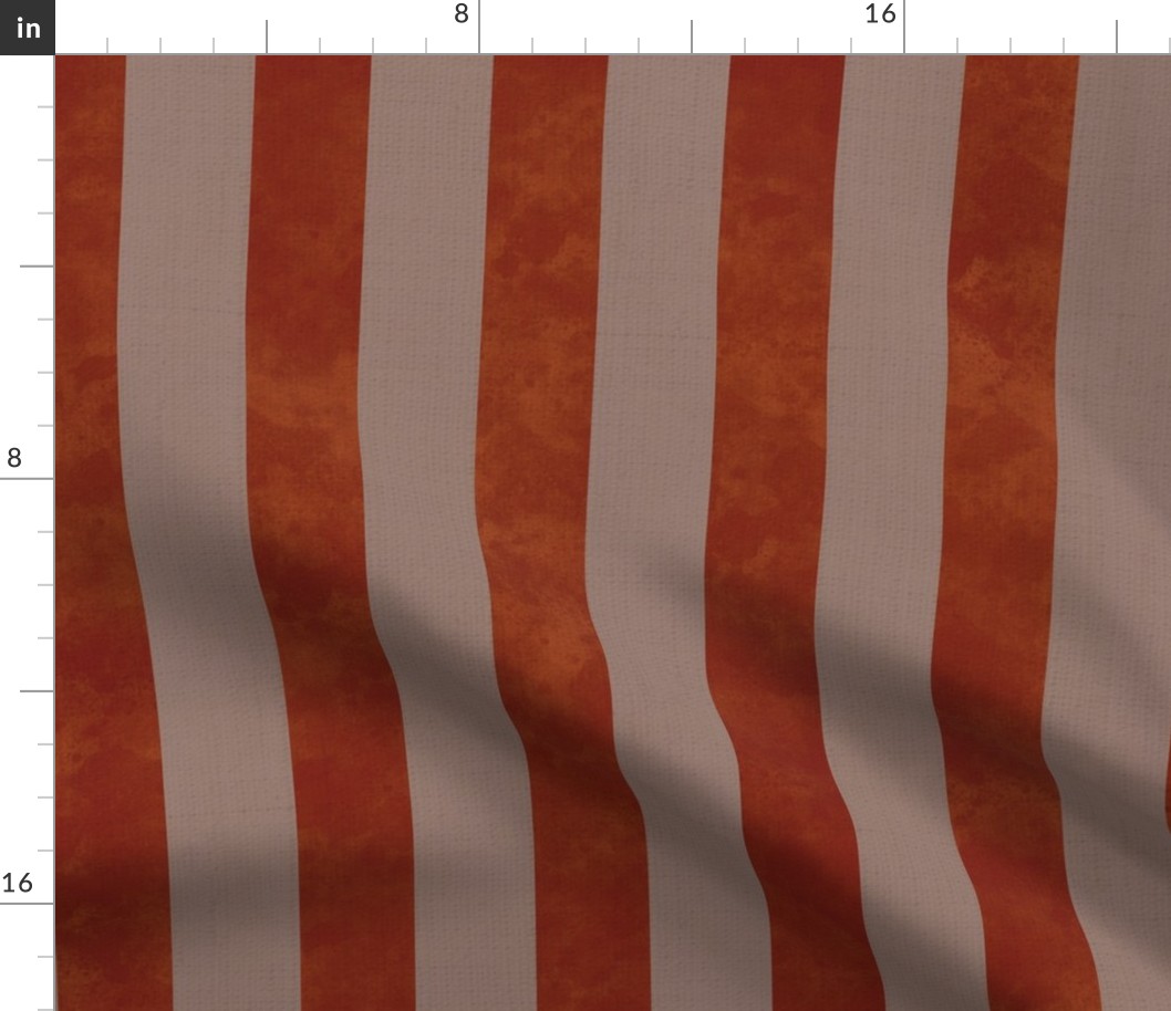 modern vintage - textured striped,  red