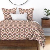 kilim print - boho, turkish rug, turkish print, kilim, baby bedding, interior design fabric, home dec fabric - earthy