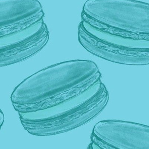 Macarons on Blue, Large