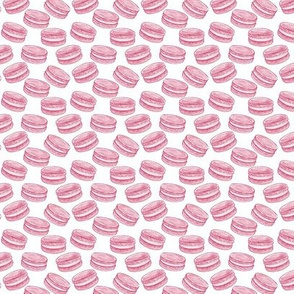 Macarons - Pink on White, Small