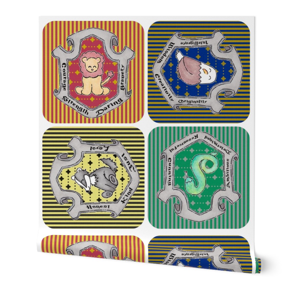 Magic School Inspired House Crests Book Version