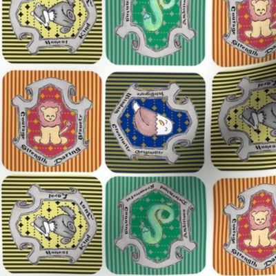 Magic School Inspired House Crests Book Version