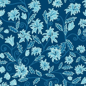 Classic Blues Floral