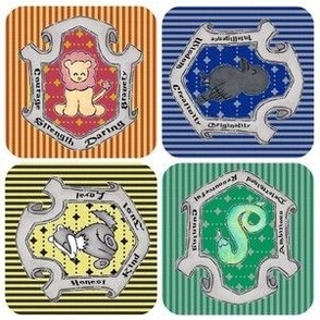 Magic School Inspired House Crests Movie Version