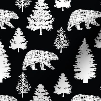 bear-and-tree The Black and White Painterly Design Challenge