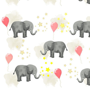 elephant with balloons