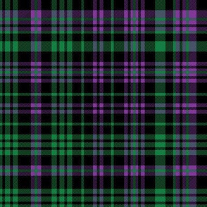 mardi gras plaid - purle green and gold