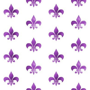 mardi gras fleur de lis fabric - purple and yellow fabric, purple fleur de lis, purple fabric - purple metallic