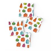 pumpkins watercolor pattern 