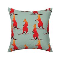 Red Kangaroo repeat green 5585