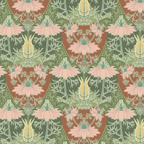 Art Nouveau Nigella Pink Small