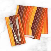 70's Graphic Stripes in Orange Ombre