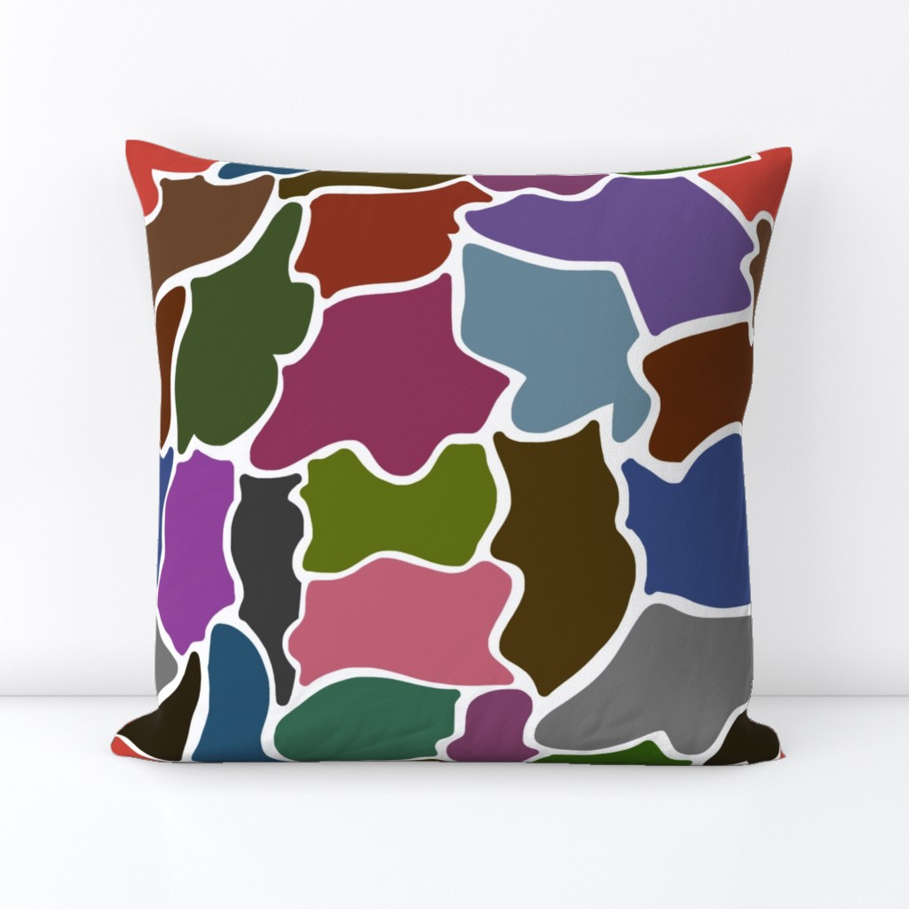 Wildlife Chic #6 - multi colour, white, large