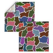 Wildlife Chic #6 - multi colour, white, large