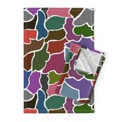 Wildlife Chic #6 - multi colour, white, large