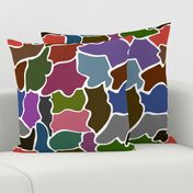 Wildlife Chic #6 - multi colour, white, large