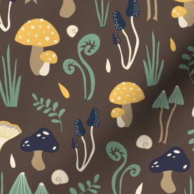 Mushroom forest - brown
