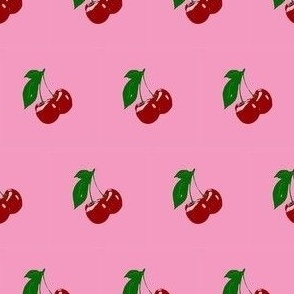Cherry Pie - Pink Background