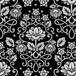 Monotone Damask