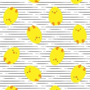 Chicks - Egg Chick - black stripes - LAD20 