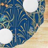  Art Nouveau Dragonflies | Classic Blue