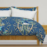  Art Nouveau Dragonflies | Classic Blue